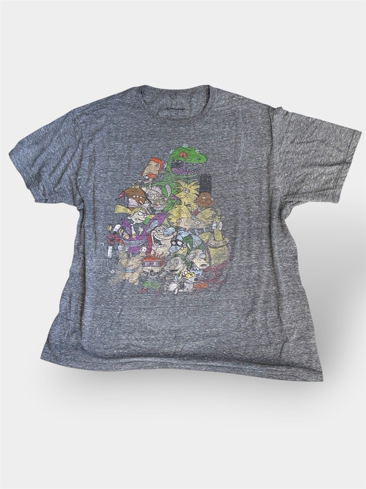 Nickelodeon 90s Nicktoons Character Graphic Tee XL Tri-blend Retro
