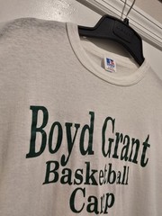 Vintage Nike Boyd Grant Basketball Camp Shirt Sz Large Sheer White 80’s CSU Rams