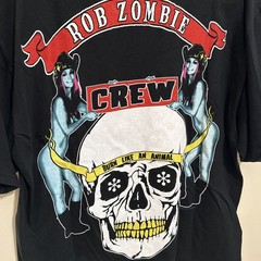 Vintage Rob Zombie Dragula T-Shirt Size L 1998 Winterland 90s metal band white z