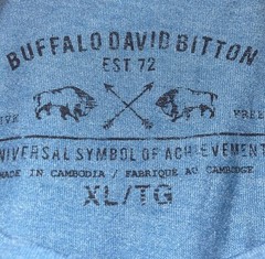 Buffalo David Bitton Graphic T Shirt/ Men’s (XL) Blue Cotton