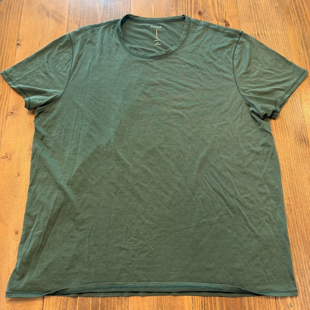 Proof Huckberry Shirt Mens Navy 72 Hour Merino Wool Base Layer Tee Outdoor XXL