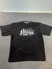 Express Men’s XXXL Black Crew Neck Graphic Print Embroidered Cotton T-Shirt