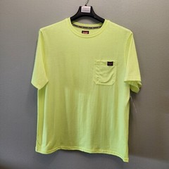 Wrangler Workwear Safety T-Shirt Men’s 3X-Large Pen Pocket High-Viz Yellow *NEW*
