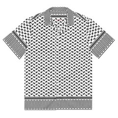 Keffiyeh Unisex button shirt, Palestine Keffiyeh Button Shirt, Keffiyeh Shirt