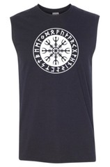 HELM OF AWE Sleeveless T-shirt / Tank Top – S to 3XL – Viking Valhalla Thor Odin