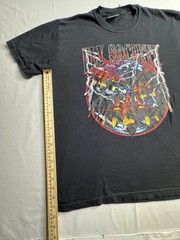 Fly Society Comfort Colors Graphic Tee Shirt Mens Medium M Black Fighter Jet