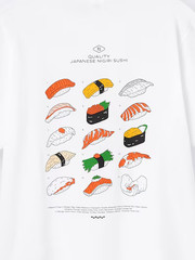 GU Graphic T-Shirt OMIYAGE Yunosuke + X Tee Japan Limited NEW Osushi Sushi New