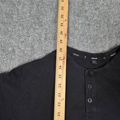 Public Rec Shirt Mens L Black Go To Henley Pima Cotton Stretch Casual
