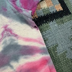 Vintage 90s Tie Dye Blank Distressed Cotton Hippie T-Shirt Size XL