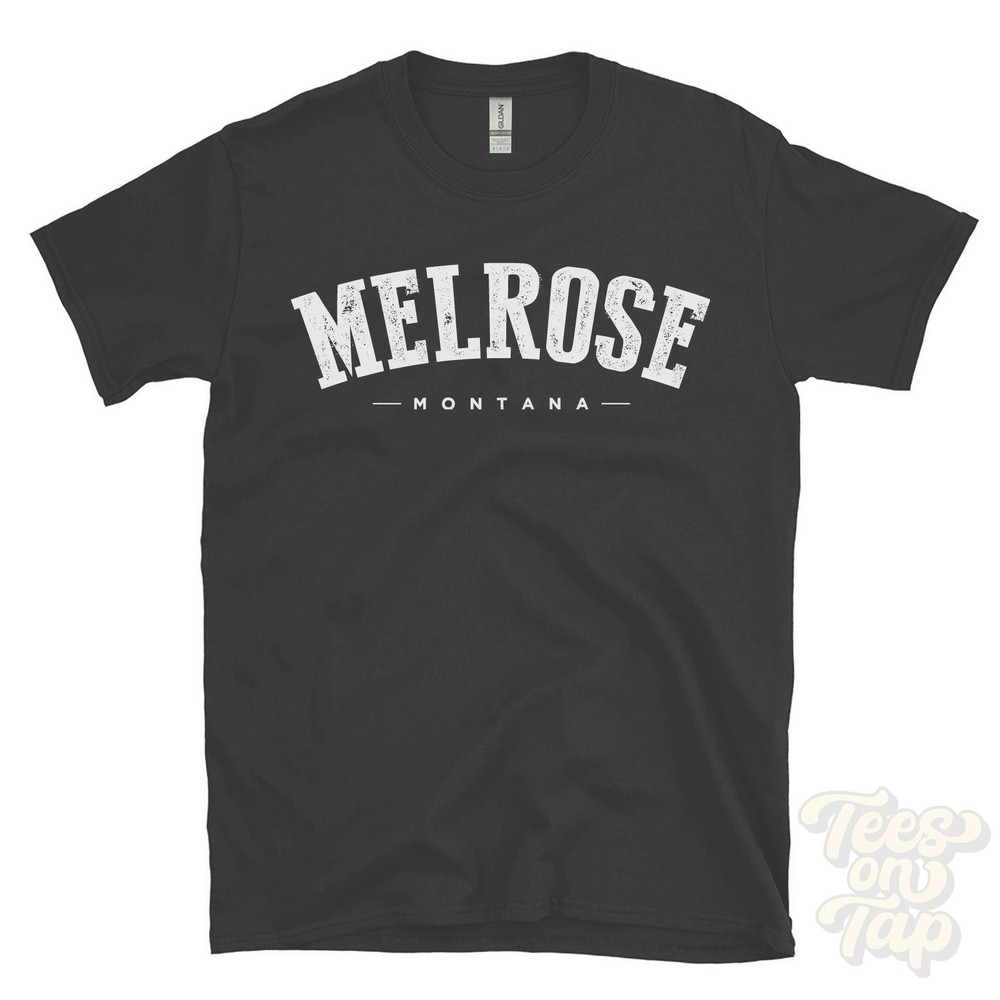 MELROSE MONTANA T-SHIRT Butte-Silver Bow Silver Bow USA retro varsity style gift