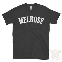 MELROSE MONTANA T-SHIRT Butte-Silver Bow Silver Bow USA retro varsity style gift