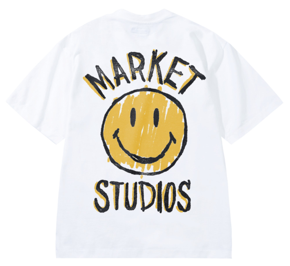 Chinatown Market Studios Smiley Doodle T-Shirt White Brand New Withtags