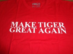 Make Tiger Great Again Red T Shirt XXL