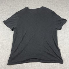Vince Shirt Mens XL Gray Short Sleeve Henley Tagless Lightweight Cotton Jersey