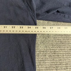 Carhartt Mens XL Long Sleeve Graphic T-Shirt Navy Blue Logo Workwear Tee