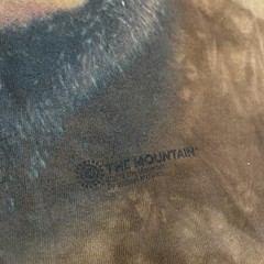 NWOT The Mountain Crazy Cymbal Monkey T Shirt Adult Size XL Tie Dye Brown