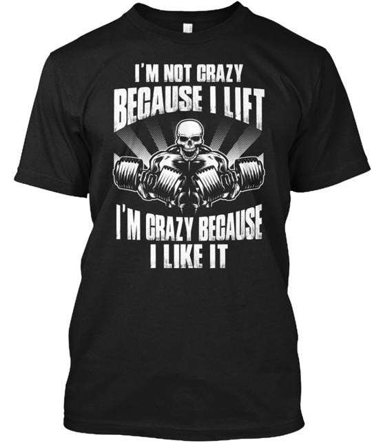 Weightlifting Tee T-Shirt Made in the USA Size S to 5XL