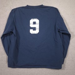 American Eagle Outfitters Shirt Mens Large Blue Eagle Football 9 Tee Long Sleeve