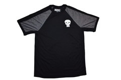 Marvel Mens The Punisher Athletic Poly Black Shirt NWT S (34/36)