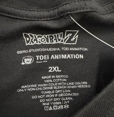 NEW Dragon Ball Z Teen Gohan Shirt Mens 2XL Anime Tee Black Short Sleeve Toei