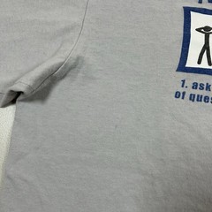 Vintage y2k No Boundaries Stickman Graphic Shirt Size Large “Nosy People Will..”