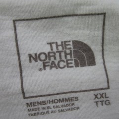 The North Face Men’s XXL Long Sleeve T-Shirt White Green Logo Graphic Tee Cotton