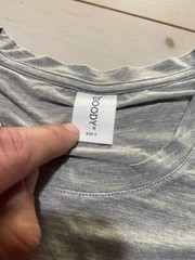 Men’s Boody Long Sleeve Workout T Shirt Organic Bamboo Gray Size Small LOGO