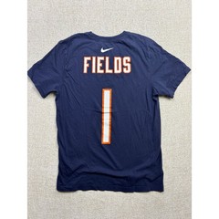 Nike Chicago Bears Justin Fields 1 Navy Blue Player T-Shirt Mens Small NFL Tee