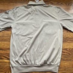 VTG John Blair Mens Sz M Tall Brown Short Sleeve Polo Style Shirt With Pockets