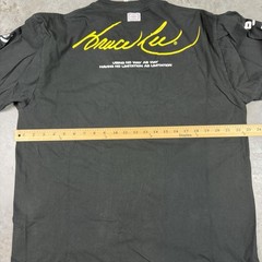 Bruce Lee Casetify T Shirt Mens XL Black Long Sleeve Flaws Preowned