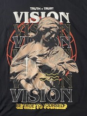 Truth + Trust Graphic Tee Shirt Medium VISION “Be True To Yourself – Size = Med.