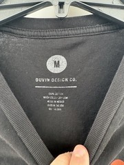 Duvin Design Black Graphic Print “The Sun Provides The Smiles” T-Shirt Size M