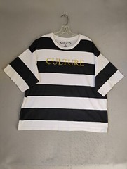 Official Migos Culture Rap Group Shirt XL Short Sleeve Concert Striped Crew Neck