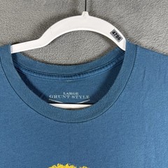Grunt Style 1776 Large T-Shirt Fly Atomic Airlines Blue Fits Like Medium