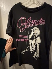 BLONDIE RETRO STYLE TEE SHIRT 1X WORN ONCE VERY SOFT MATERIAL