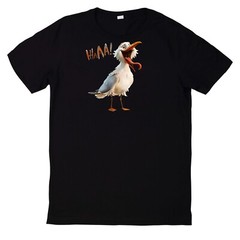 Summer Seagulls Print Cotton T-Shirt