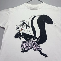 VTG 1993 Looney Tunes Pepe Le Pew Shirt – HUGE Graphic – Faded Distressed – 2XL