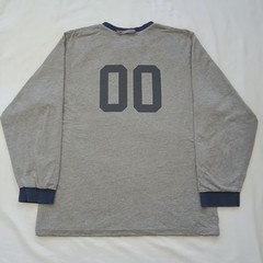 Vintage Nike Reversible Long Sleeve Shirt Mens Large Gray And Blue Heavyweight