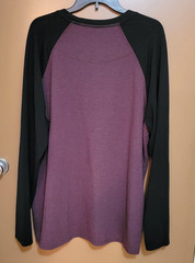 Orvis Classic Mens Raglan Tshirt Size XL Maroon Red Black Pullover Long Sleeve