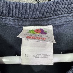 Fruit Of The Loom Shirt Mens XL Blue Black Snap-on Logo Graphic Tee Workwear