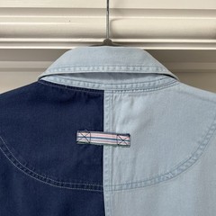 Deal Rugby Polo Shirt Men’s XL Blue 100% Cotton Long Sleeved Chest Pocket Top