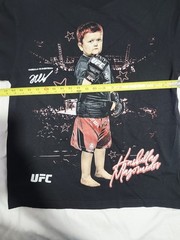 UFC Hasbulla Magomedov Graphic T Shirt Black Mens Medium M 100% Cotton