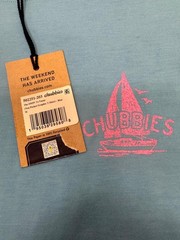 Chubbies Graphic Tee Shirt Mens Medium Blue The Weekend Has Arrived Beach Retro