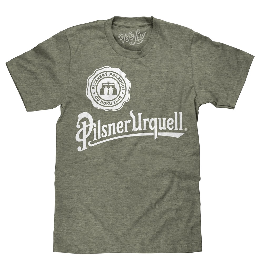 Pilsner Urquell Logo Mens T Shirt Green