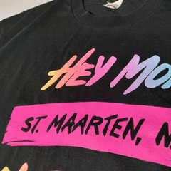 St. Maarten Hey Mon No Problem XL Tee Hanes Heavyweight 50/50 Single Stitch Vtg