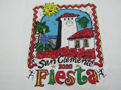 VTG 2000 San Clemente Fiesta T-Shirt Adult XL 46-48 Tourist Tee Islandcore Beach