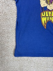 WWE Ultimate Warrior T-Shirt Mens 2XL Blue Good Graphic Tee WWE Legends