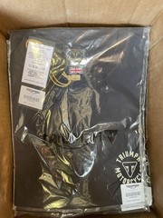 Triumph Motorcycles T-Shirt Men Large Newlyn Jet Black Graphic Logo Short Sleeve