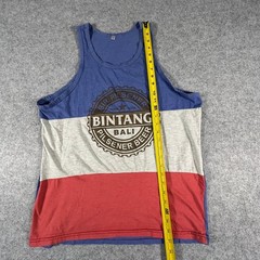 Bali Mas Bintang Bali Tank Top One Size Multicolor Mens Beer Graphic Sleeveless