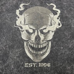 WWE Stone Cold Steve Austin Smoking Skull Shirt Acid Wash Graphic Tee Mens 3XL
